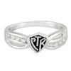 CTR Designer Bow Antiqued Ring - Sterling Silver
