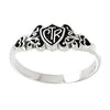 CTR Designer Filigree Ring - Sterling Silver