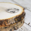 CTR Micro Mini Designer Antiqued Ring - Sterling Silver
