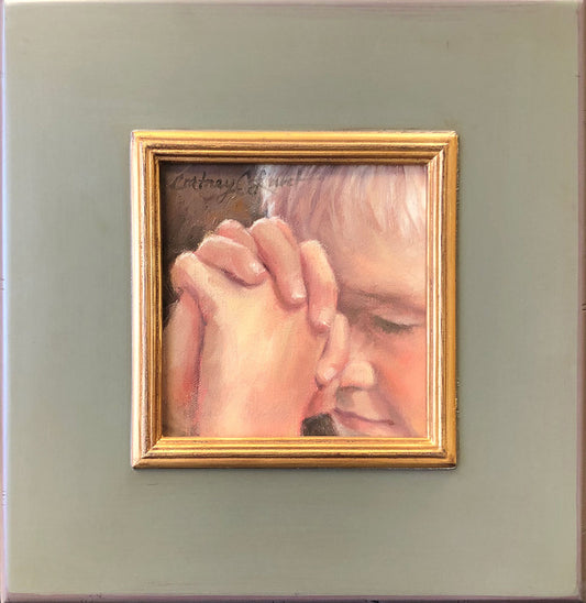 Say a Little Prayer Oil on Board Original Artwork