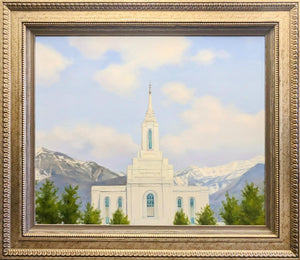 Mountain of The Lord Orem Utah Original Artwork