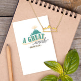 A Great Work 2021 Youth Theme Mountain Necklace