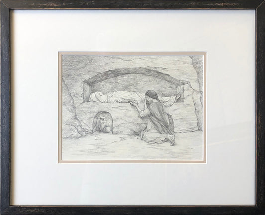 Sunset before Dawn Graphite on Watercolor Paper Original Artwork