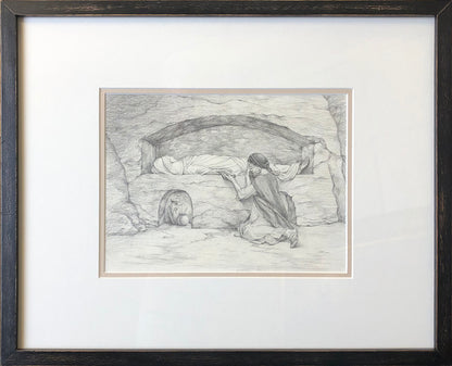 Sunset before Dawn Graphite on Watercolor Paper Original Artwork