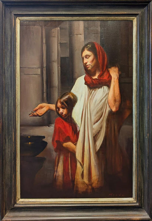 Even All Her Living, The Widow's Mite Original Artwork