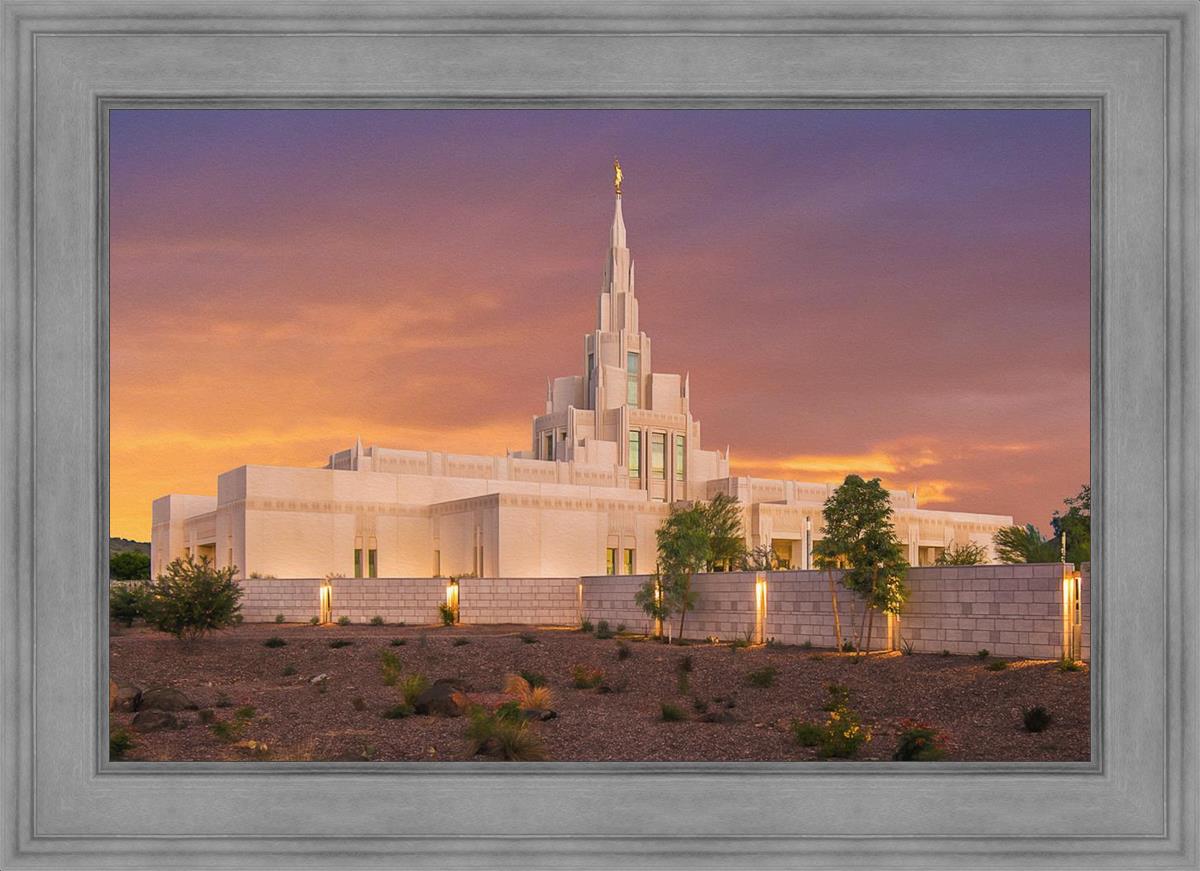 Phoenix Temple Sunset