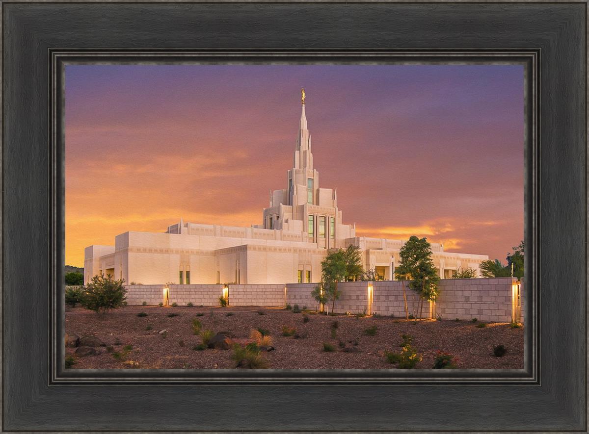 Phoenix Temple Sunset