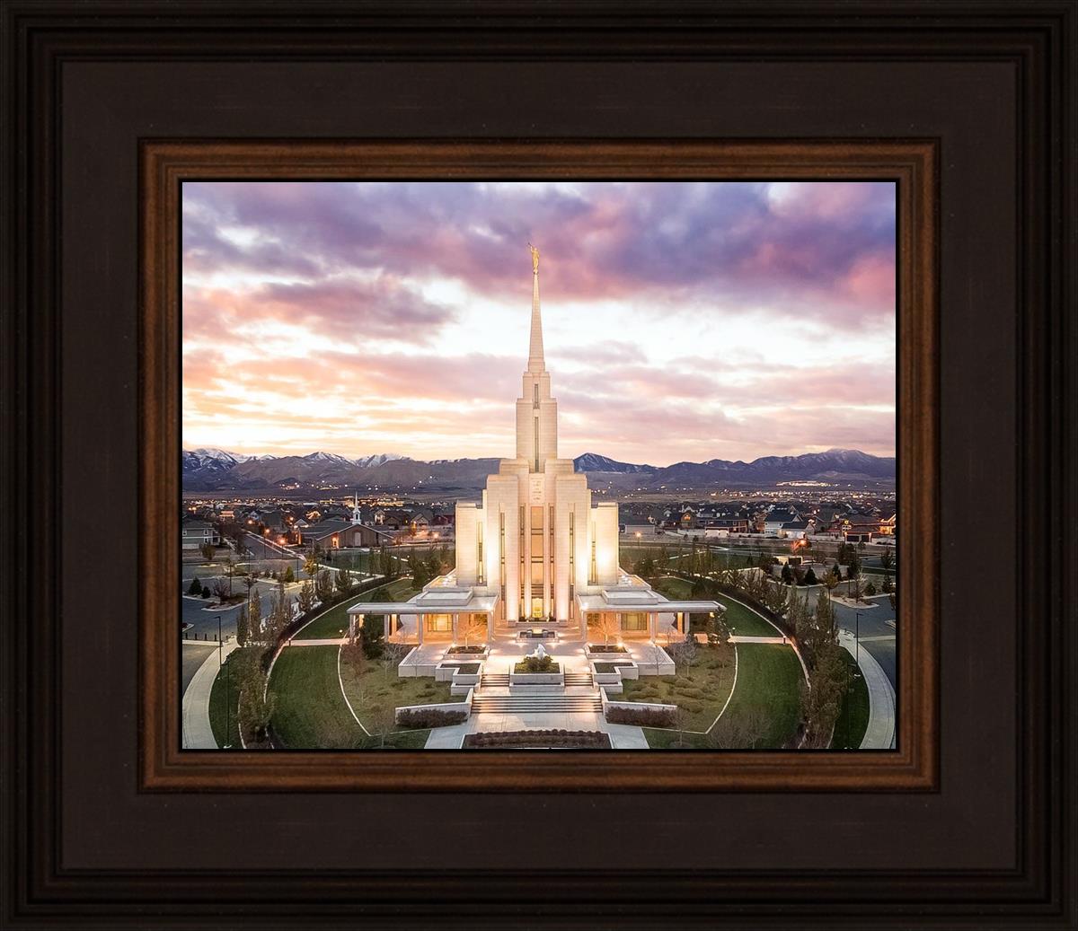 Oquirrh Mountain Aerial Sunset