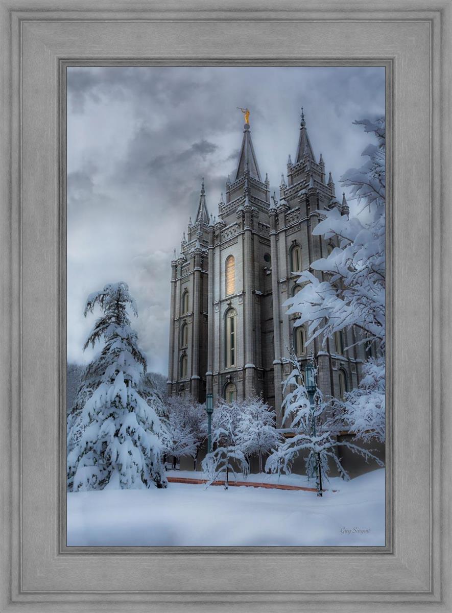 Salt Lake Temple Snow