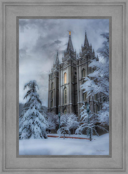 Salt Lake Temple Snow