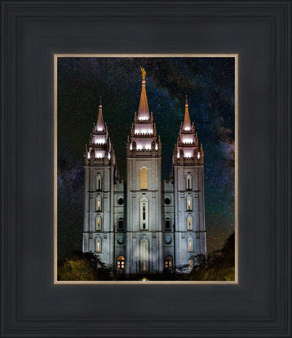 Salt Lake Temple Milky Way Vertical