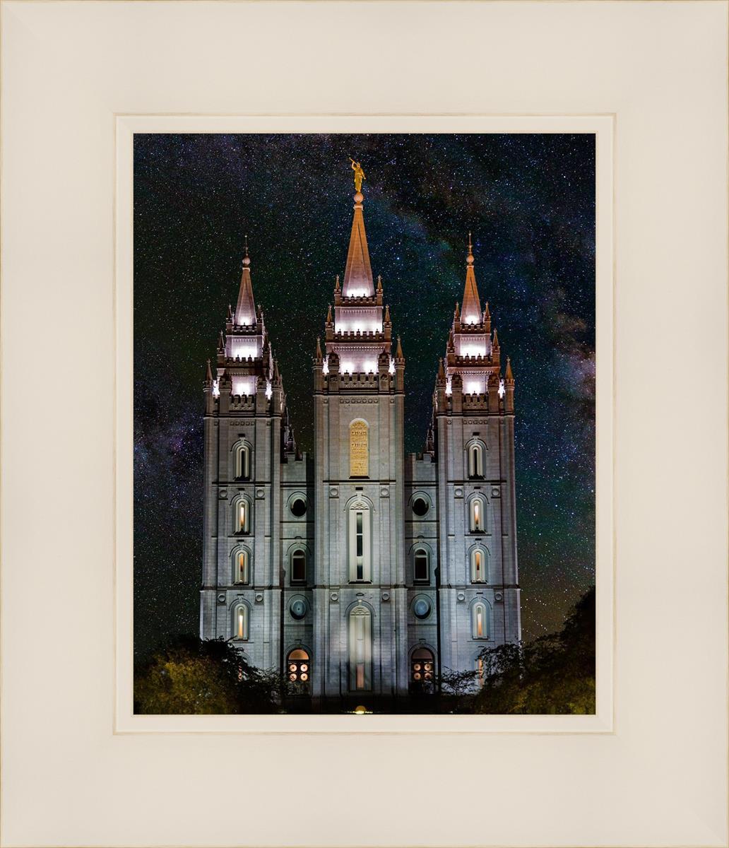 Salt Lake Temple Milky Way Vertical