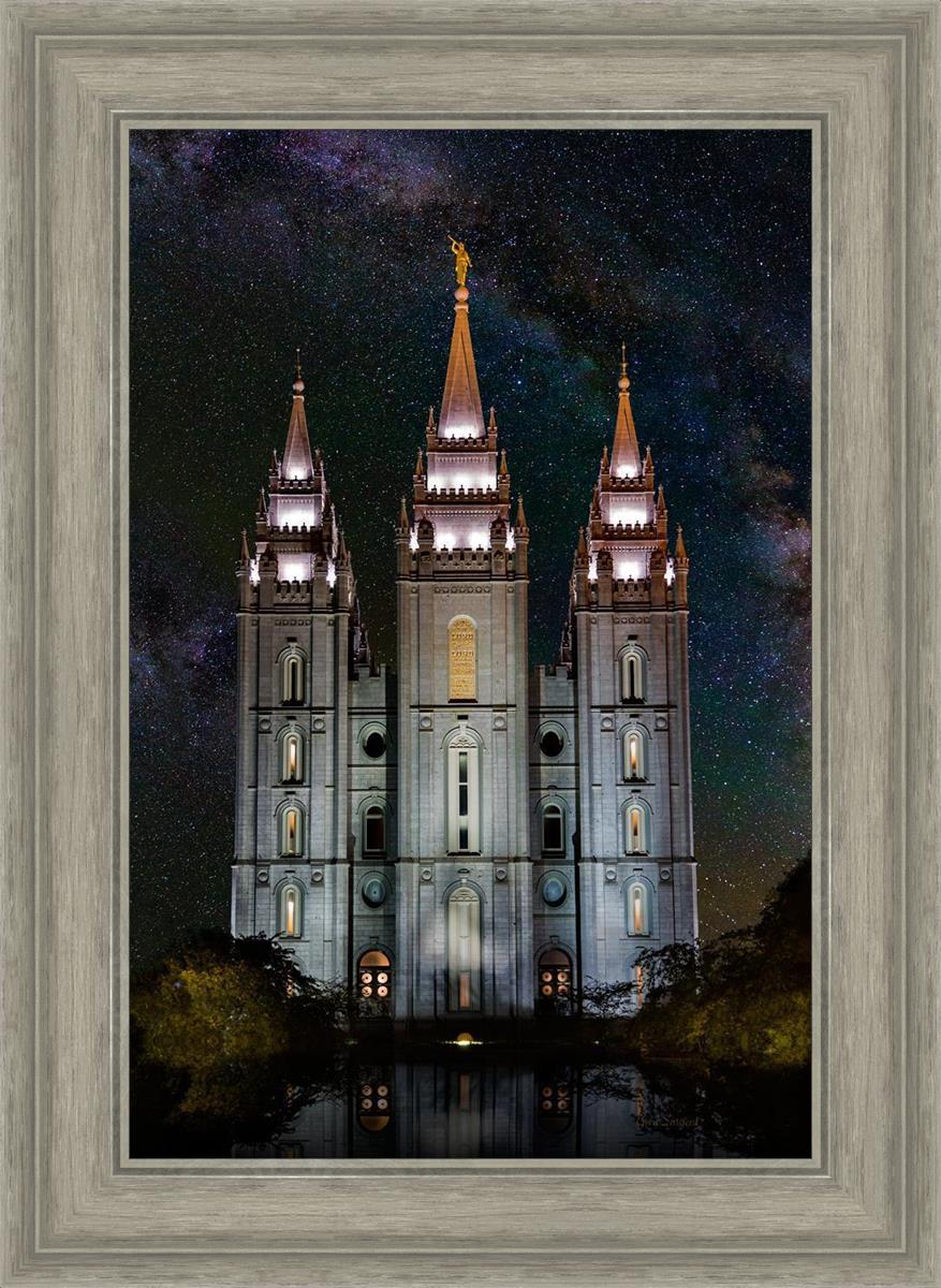 Salt Lake Temple Milky Way Vertical