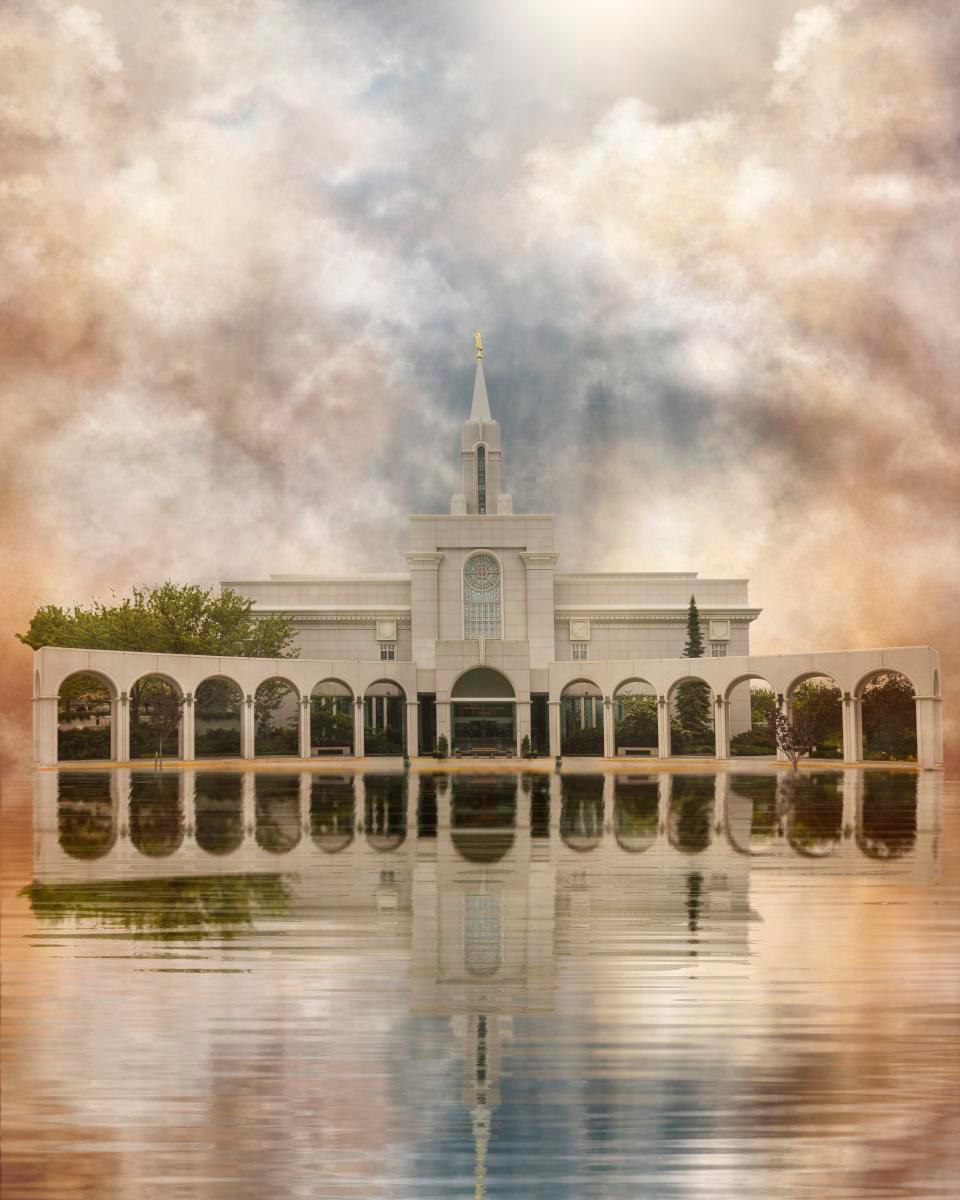 Millennial Reflection Bountiful Utah Temple
