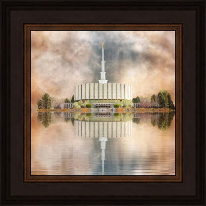 Millennial Reflection Provo Utah Temple