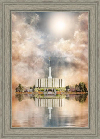 Millennial Reflection Provo Utah Temple