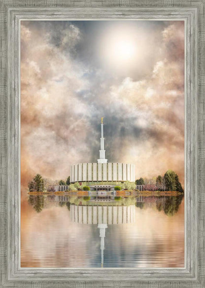 Millennial Reflection Provo Utah Temple