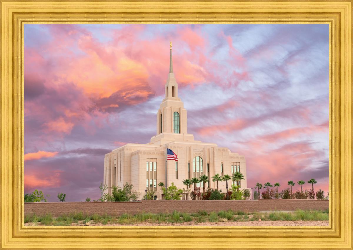 Red Cliffs Utah Sunset Glory Large Wall Art