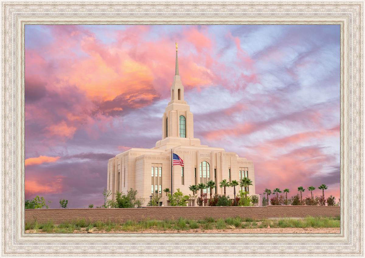Red Cliffs Utah Sunset Glory Large Wall Art
