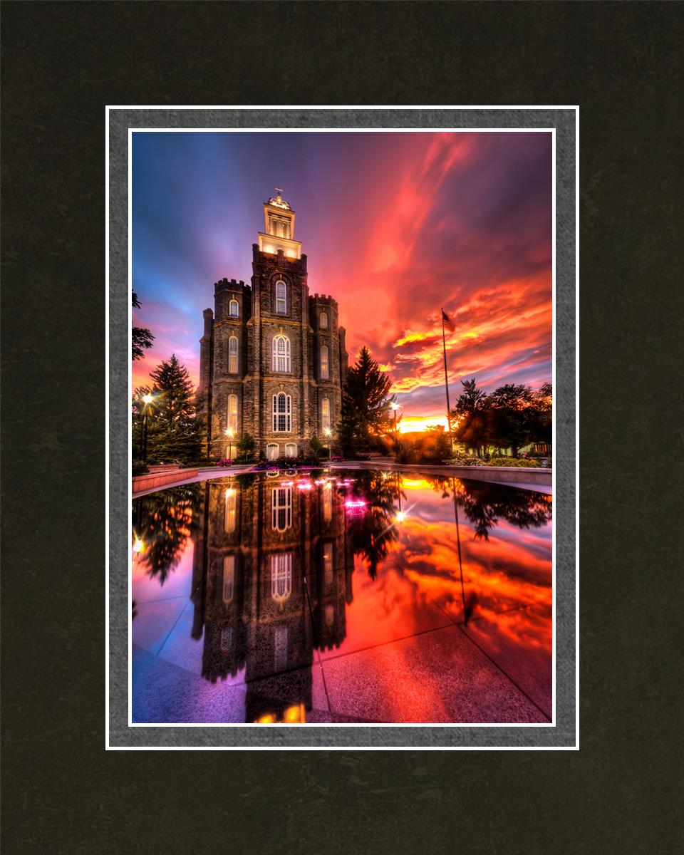 Logan Utah Fiery Sunset