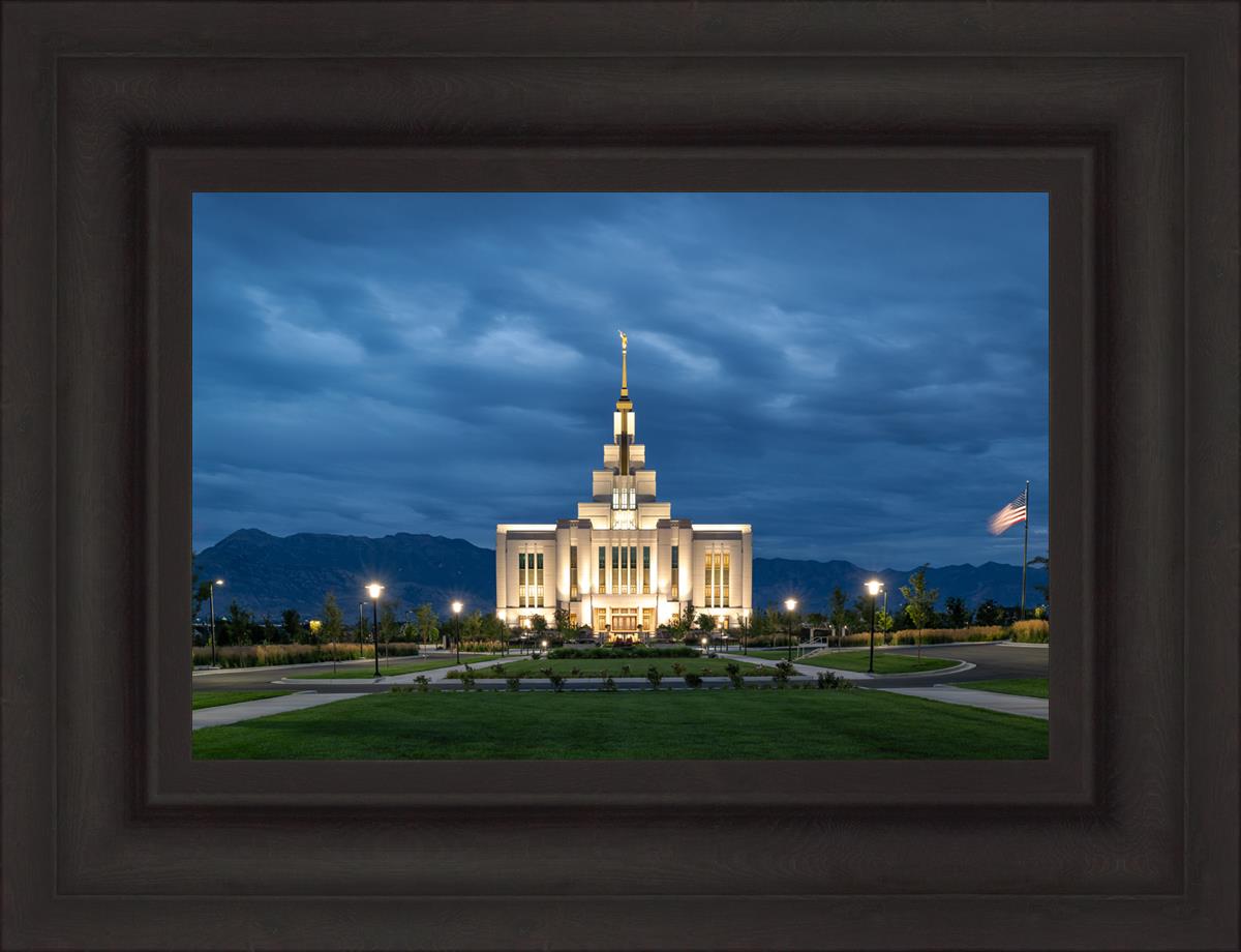 Saratoga Springs Utah Blue Night