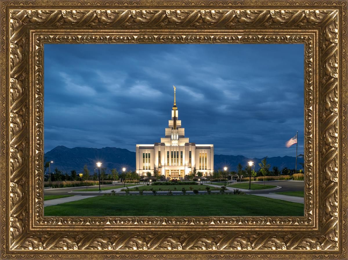 Saratoga Springs Utah Blue Night