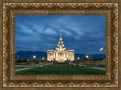 Saratoga Springs Utah Blue Night