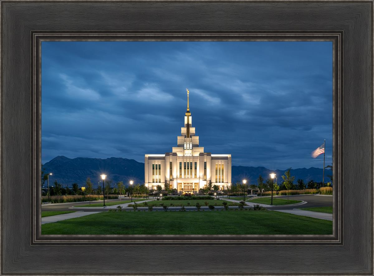 Saratoga Springs Utah Blue Night