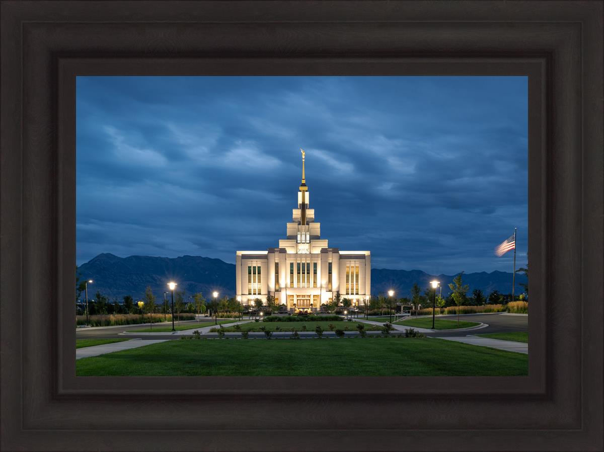 Saratoga Springs Utah Blue Night