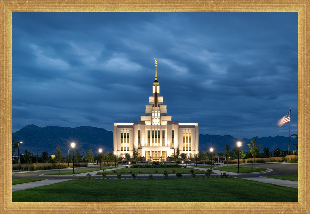 Saratoga Springs Utah Blue Night