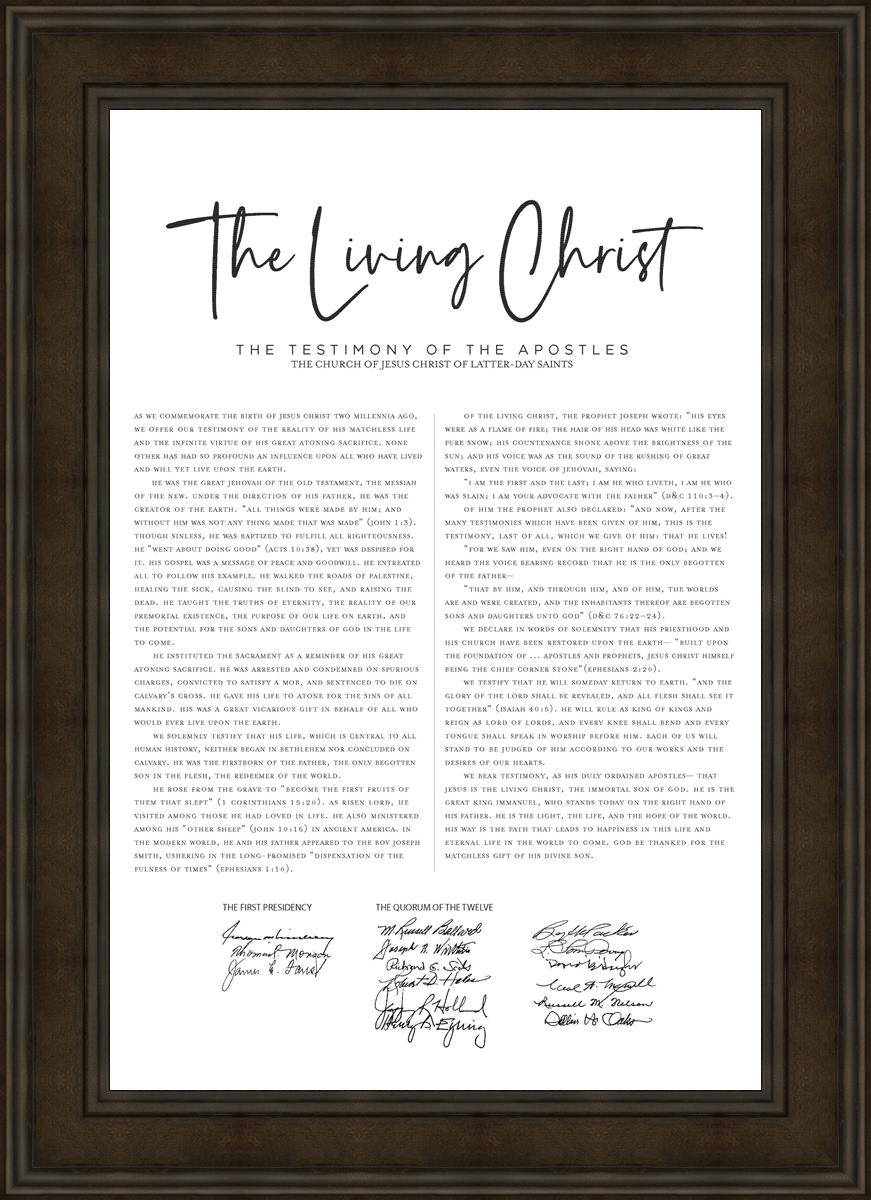 The Living Christ Hanging Print by Havenlight Publishing the living christ proclamation to the world by the first presidency and quorum of the twelve apostles by the church of jesus christ of for The Living Christ Free Printable