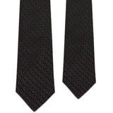 Father and Son Black/Silver Matching Tie