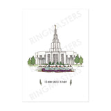 5x7" Temple Prints Illustrations (Click to Select Temples)