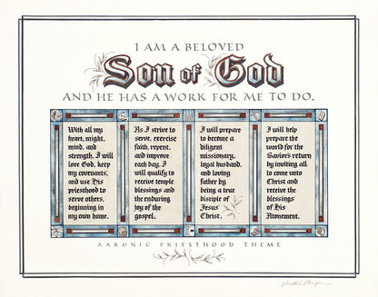 Aaronic Priesthood Theme Original Artwork