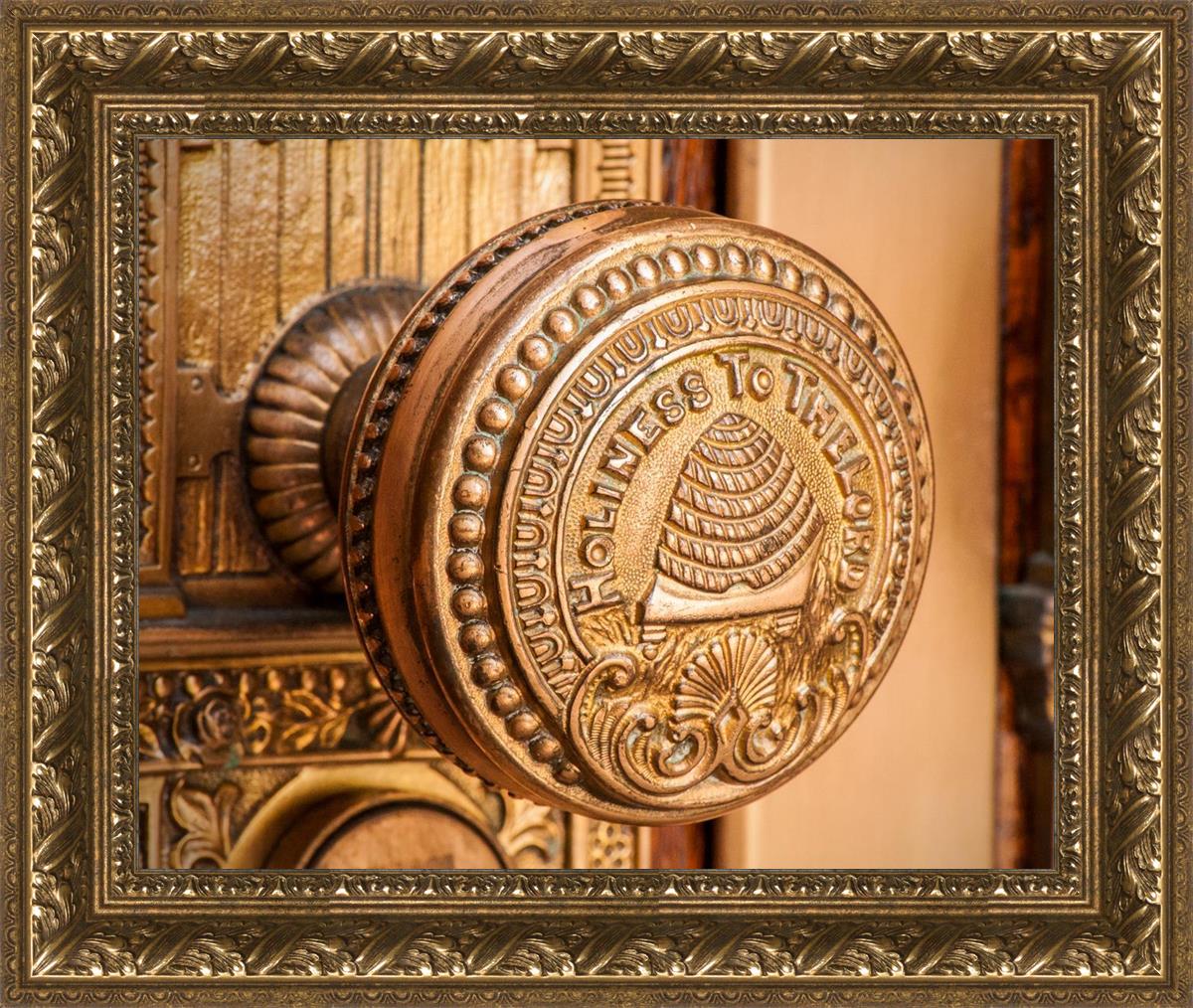Salt Lake City Temple Holiness In Gold
