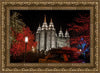 Salt Lake City Temple Lights Aglow