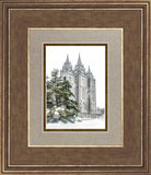 Salt Lake City Temple Evergreen Christmas