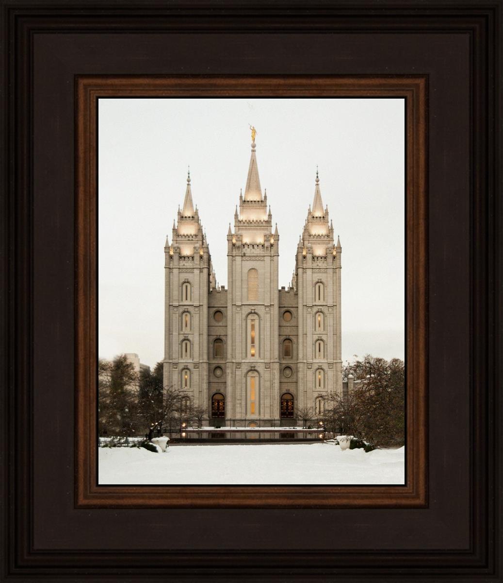 Salt Lake City Temple Warming Reflection