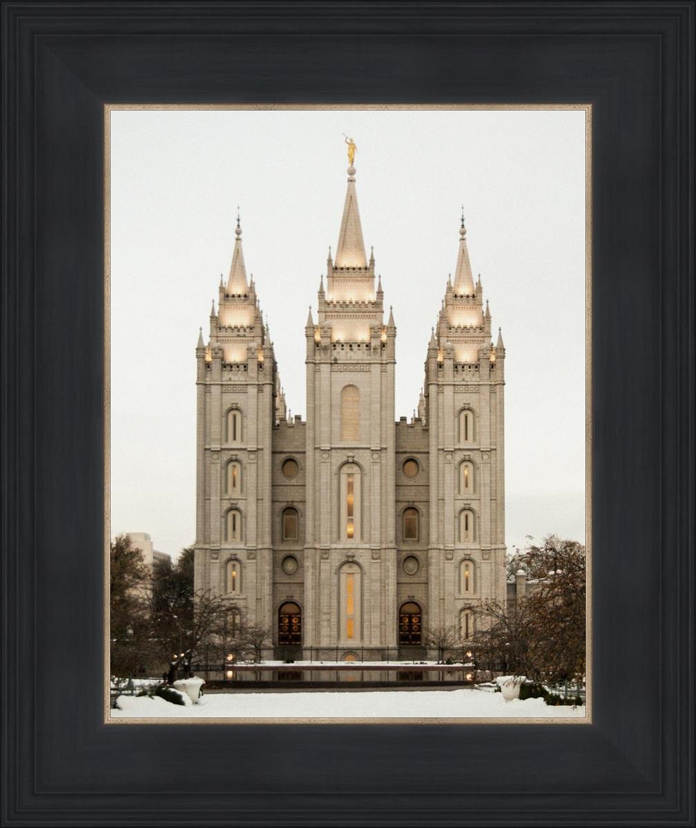 Salt Lake City Temple Warming Reflection