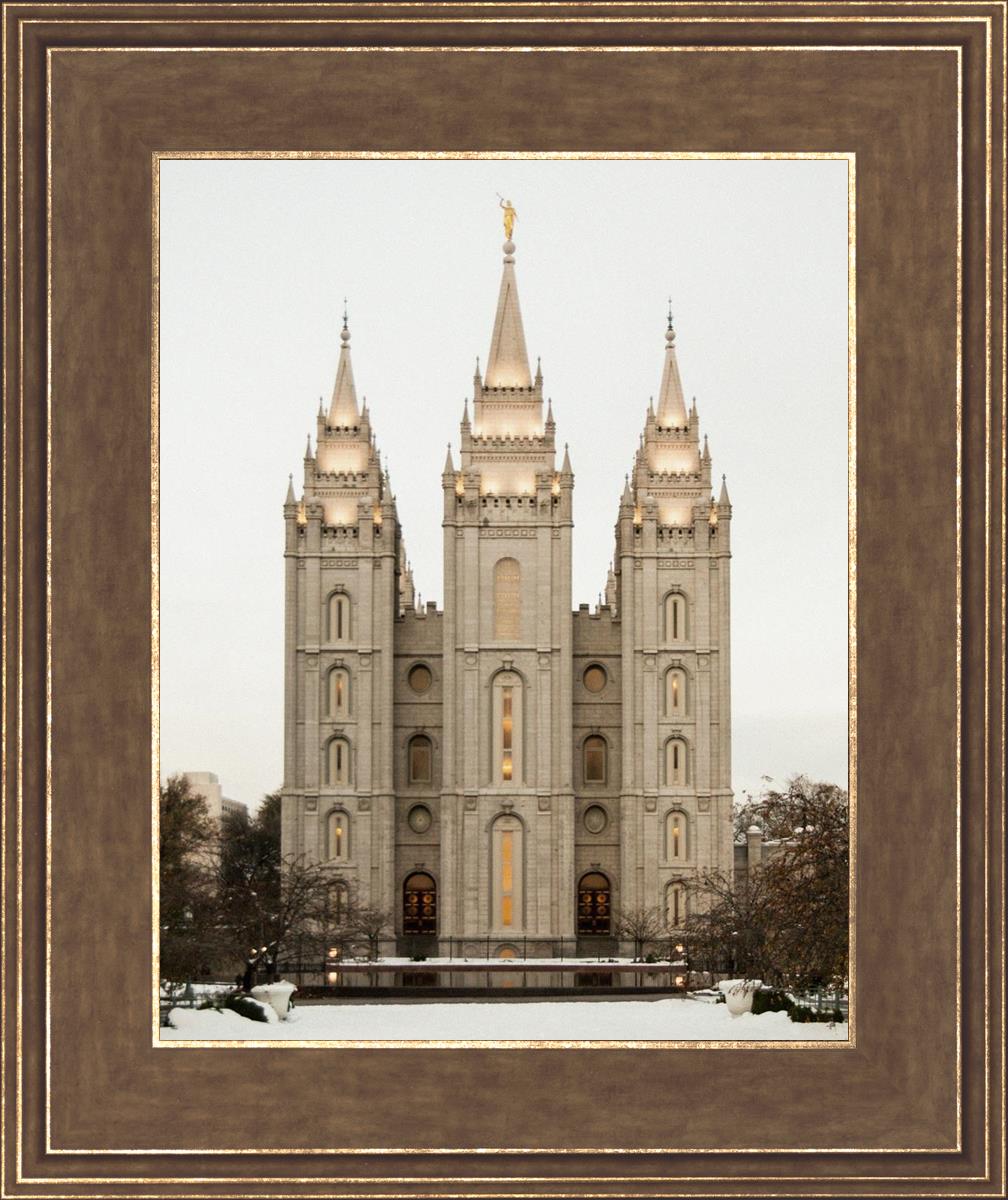 Salt Lake City Temple Warming Reflection