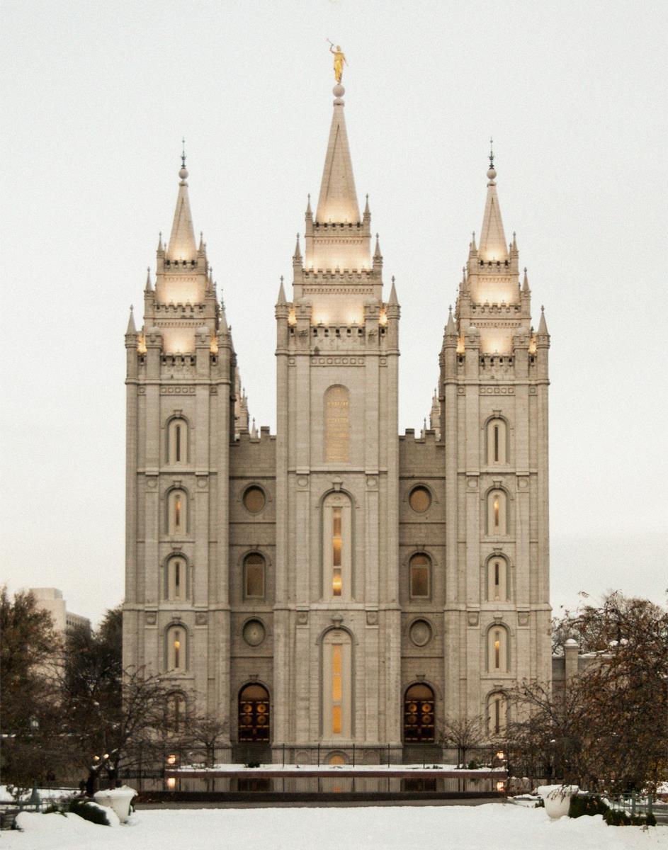 Salt Lake City Temple Warming Reflection