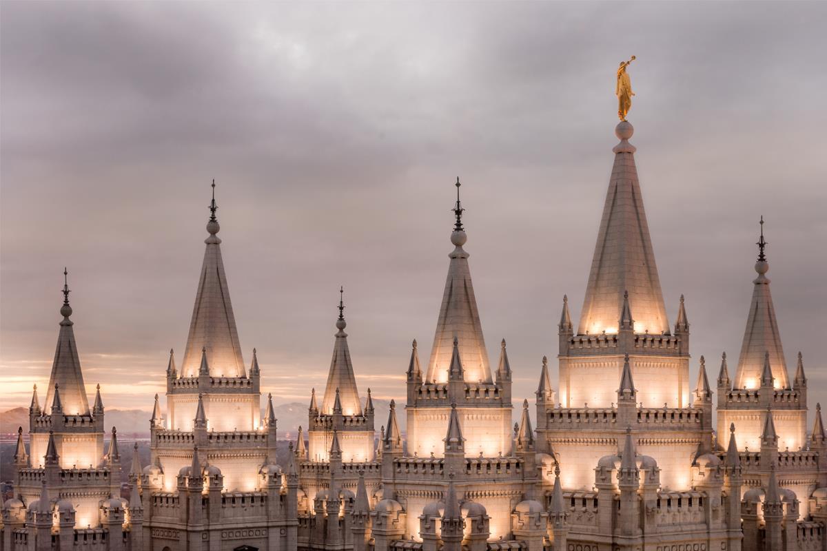 Salt Lake City Temple Rising Ramparts