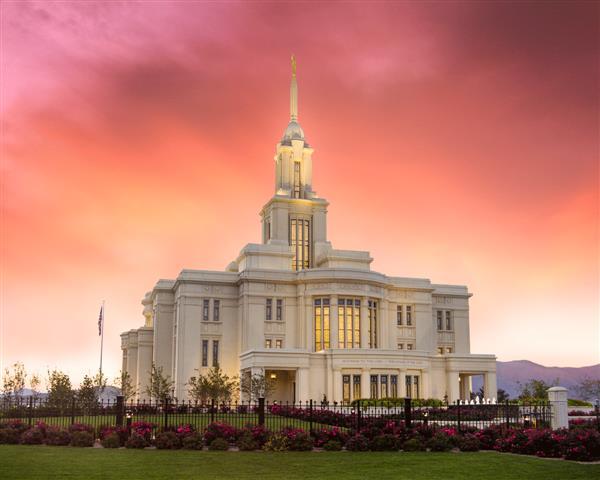 Payson Temple Glory in Stages
