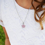 Baptism Flower Path Bookmark and Necklace Set