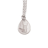 I Love You American Sign Language Silver Necklace