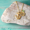 Hope is an Anchor of the Soul - Gold Finish Anchor Charm Necklace