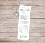 Young Women Theme I'm a beloved daughter Necklace & Bookmark