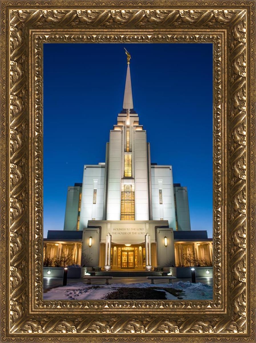 Rexburg Temple at Night
