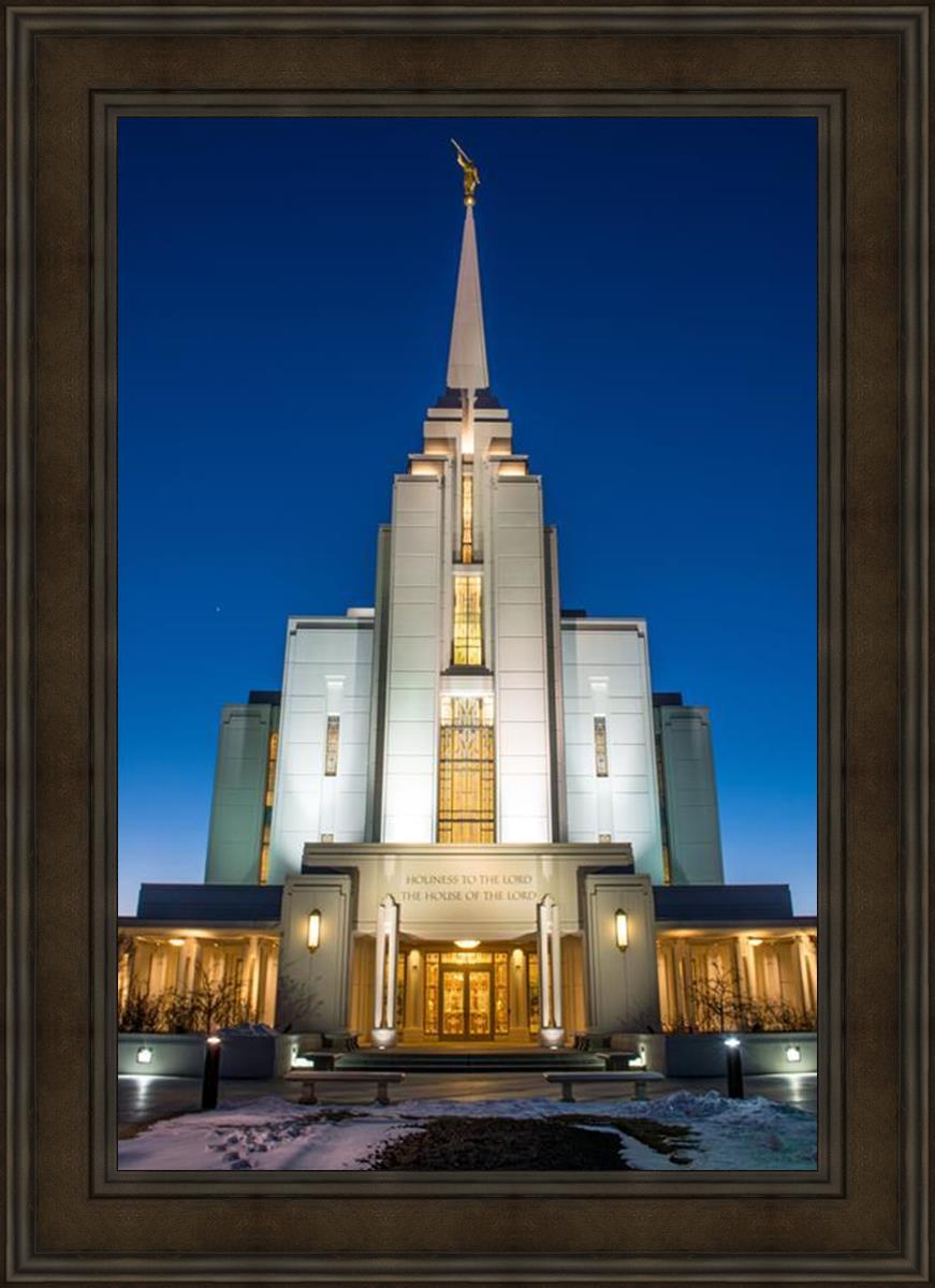 Rexburg Temple at Night