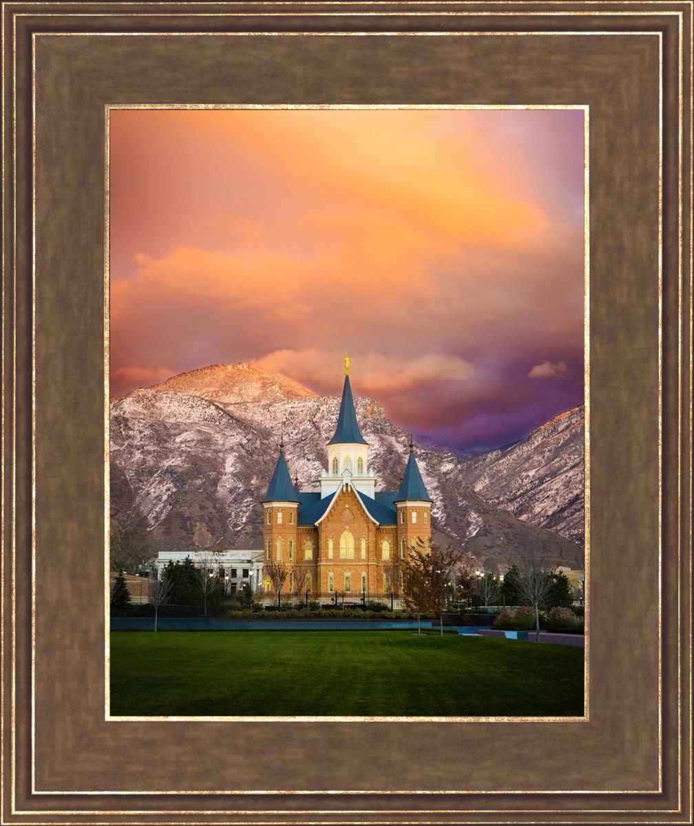 Provo City Center Temple - Colored Sky